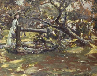 In de tuin, ca. 1900