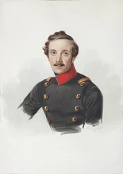 Portret van Arist Fyodorovich von Gersdorff 1805-1883, 1840