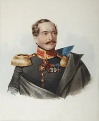 Portret van graaf Dmitri Alexeevich Shcherbatov 1818-1881, 1849
