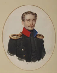 Portret van Platon Ivanovich Panshin 1817-1863, 1841