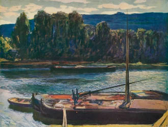 Avond aan de rivier de Seine, ca. 1910, 1912