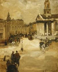 St. Martins in the Field vanaf Trafalgar Square