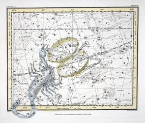 De Sterrenbeelden (Plate XIX) Weegschaal en Schorpioen, uit 