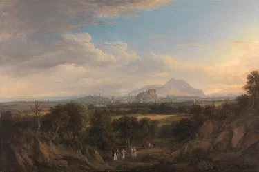 Uitzicht op Edinburgh vanuit het westen