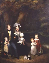 Familiegroep of conversatiestuk, c.1840