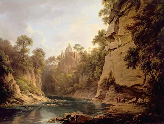 Hawthornden Castle, nabij Edinburgh, ca. 1820-22