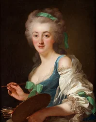 Portret van Anne Vallayer-Coster 1744-1818, 1783