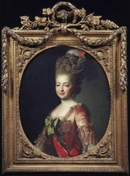 Portret van grootvorstin Sophia, tweede echtgenote van tsarevitsj Paul