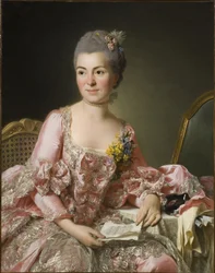 Portret van Marie-Suzanne Giroust, Madame Roslin, 1734-1772, 1770