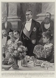 Het banket van de Devoniërs in Londen, Sir Redvers Buller, de president, spreekt