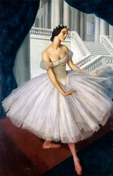Portret van de ballerina Anna Pavlova 1881-1931, 1924