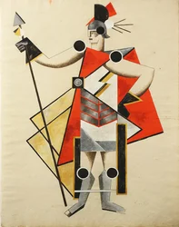 Kostuumontwerp voor het toneelstuk De Onzichtbare Dame, 1924