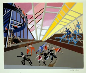 Decorontwerp voor een Ballet, illustratie uit 
