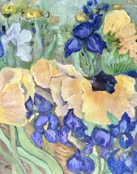 Kleurrijke bloementuin