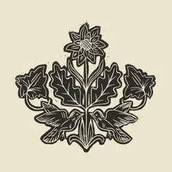 Elegante bloemenvogels