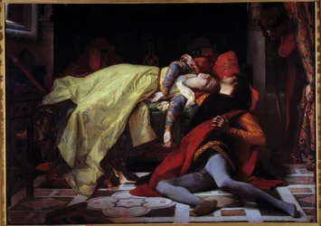 De dood van Francesca de Rimini en Paolo Malatesta (1284)