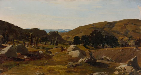 Landschap bij Chiusi, Toscane, 1841