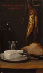 Stilleven met Haring, Brood en Kaas