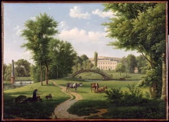 Uitzicht op het Kasteel van Villiers-Saint-Paul, nabij Senlis