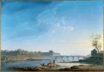 De kade van de Tuilerieën en de Pont Royal, ca. 1780