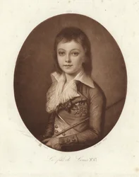 De zoon van koning Lodewijk XVI