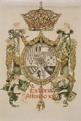 Boekplaat van Alfons XIII