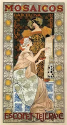 Mosaicos Escofet-Tejera reclameposter, 1900