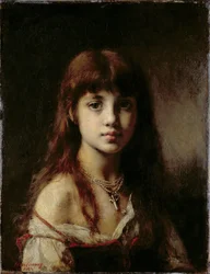 De dochter van de kunstenaar, 1884