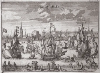 Uitzicht op Sint-Petersburg, 1727
