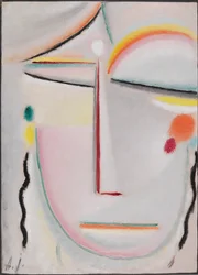 Abstract Hoofd: Verlichting II, 1919