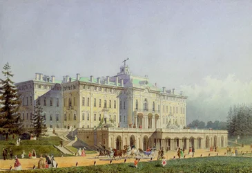 Het Constantijnpaleis in Strelna, 1847