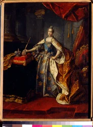 Portret van keizerin Catharina II van Rusland