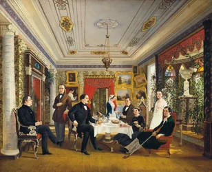 Aan de Theetafel, 1851