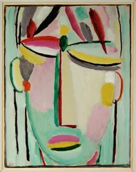 Gezicht van de Verlosser - Dood II (schilderij op doek)