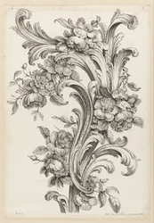 Floraal en acanthusblad ontwerp