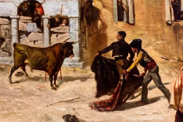 Gevecht van novillos, detail
