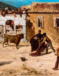 Gevecht van novillos, detail