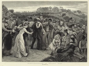 Hampstead Heath tijdens de vakantie