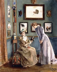 Vrouwen met een Japanse Pop, 1894