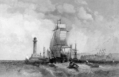 Margate, Kent, gegraveerd door Henry Wallis, c.1830
