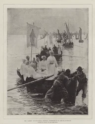 De vergeving in Concarneau, Bretagne, Zusterorde van St. Anne de Fouesnant