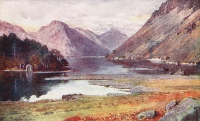 Lake District: Wastwater, vanaf Strands