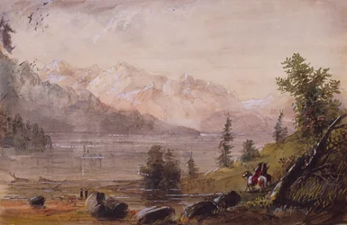 Indiaanse jagers op zoek naar wild, c.1837