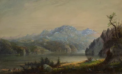 Meer- en berglandschap