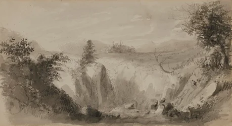 Tafereel in Perthshire, Schotland