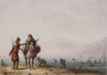 Shoshone Wortelgravers, c.1837