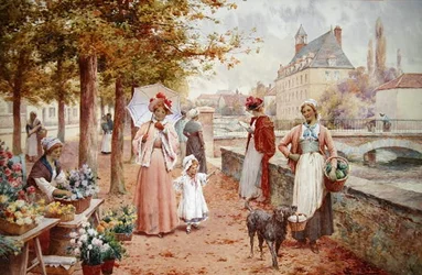 De bloemenverkoper
