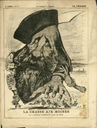 Illustratie door Alfred Le Pete (1841-1909) in La Charge (1870), nr. 12
