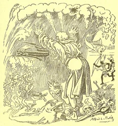 Illustratie van Alfred Le Pete (1841-1909) in Gros-Jean en zijn genezing