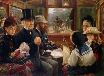 Een busrit naar Piccadilly Circus, Mr Gladstone reist met gewone passagiers
